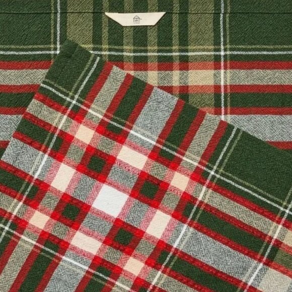 HEARTH & HAND Flour Sack 100% Cotton Kitchen Towel Holiday Christmas Winter - Picture 2 of 6